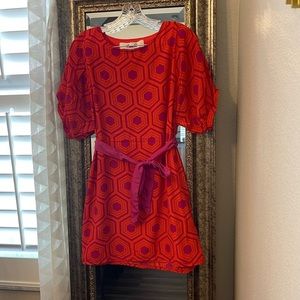 Emmelee orange and pink blouse